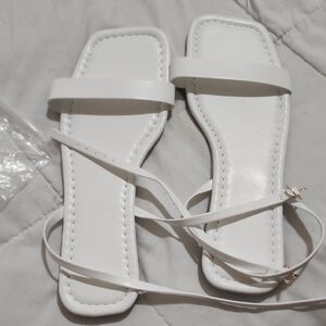 White Strappy Sandals